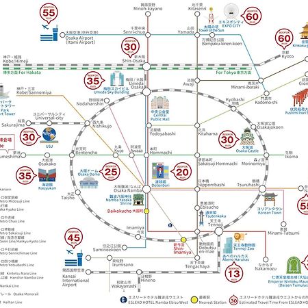 Eslead Hotel Namba Ebisu West Οσάκα Εξωτερικό φωτογραφία